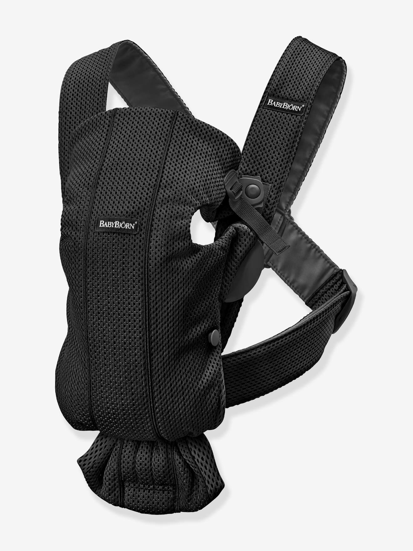 Porte-bébé Mini en coton BabyBjörn noir