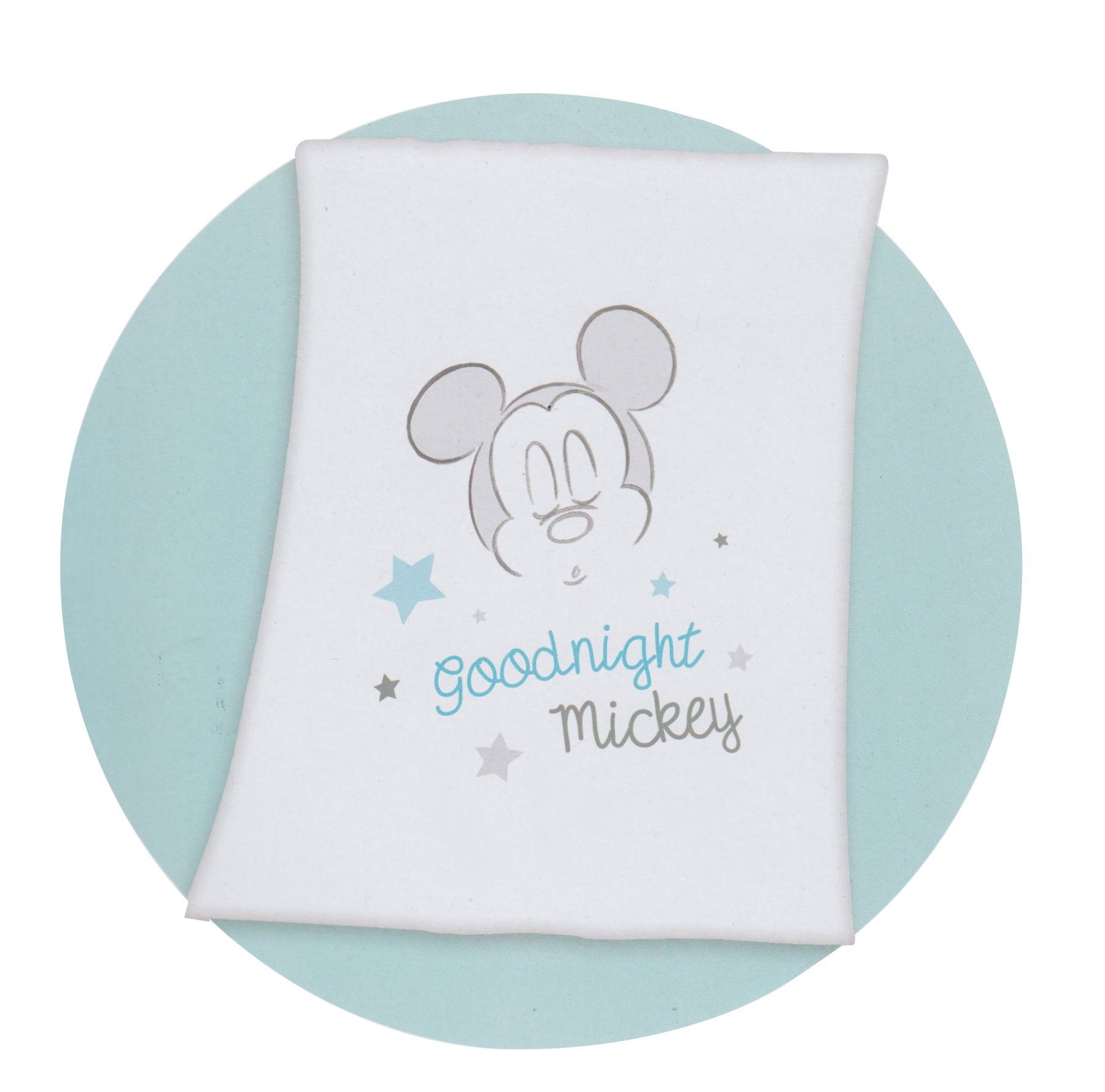Babydecke,  Baby, Mickey Mouse Flauschdecke Kuscheldecke Krabbel Decke Tagesdecke weiß