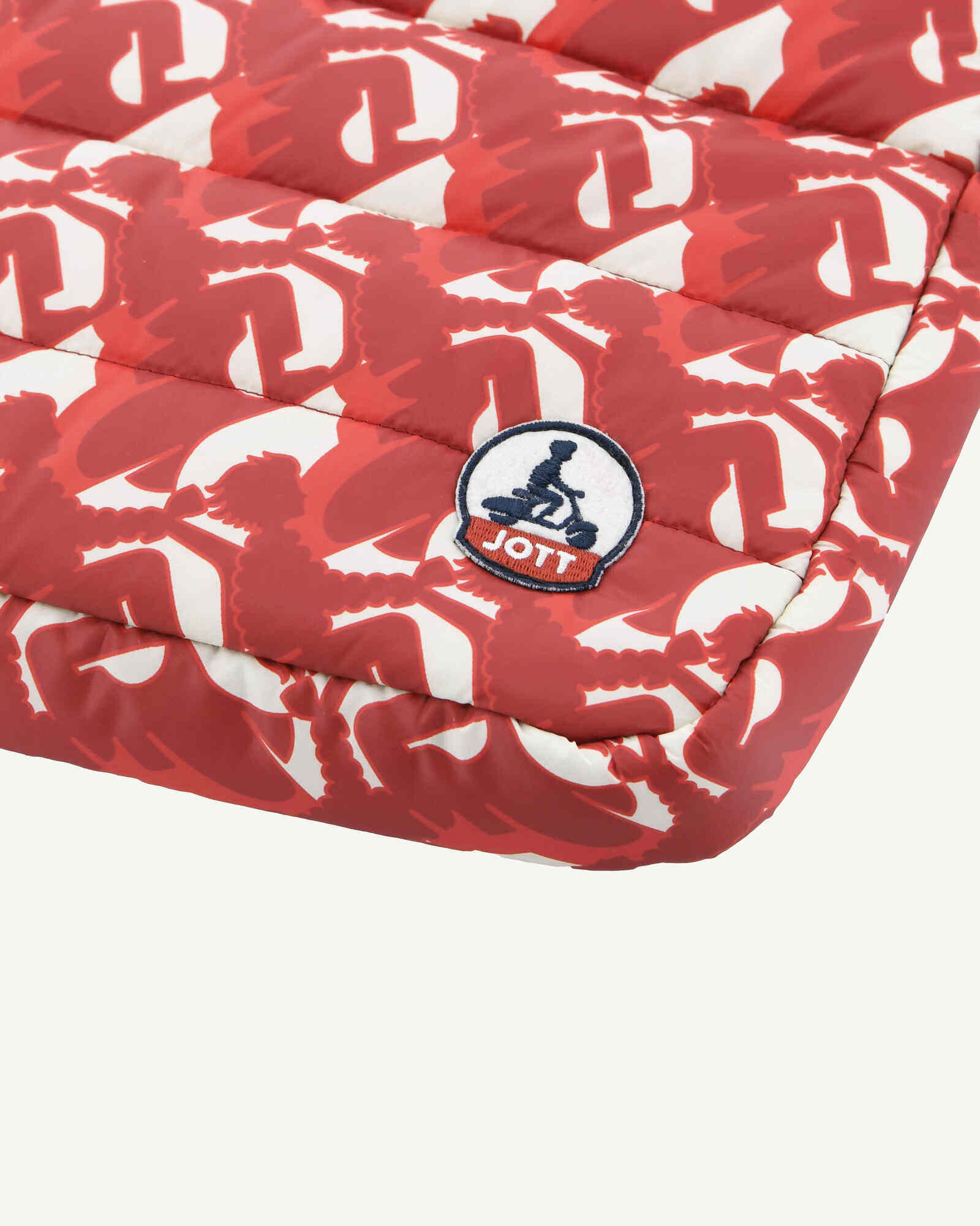 Housse pour ordinateur Monogram rouge vif Hateya