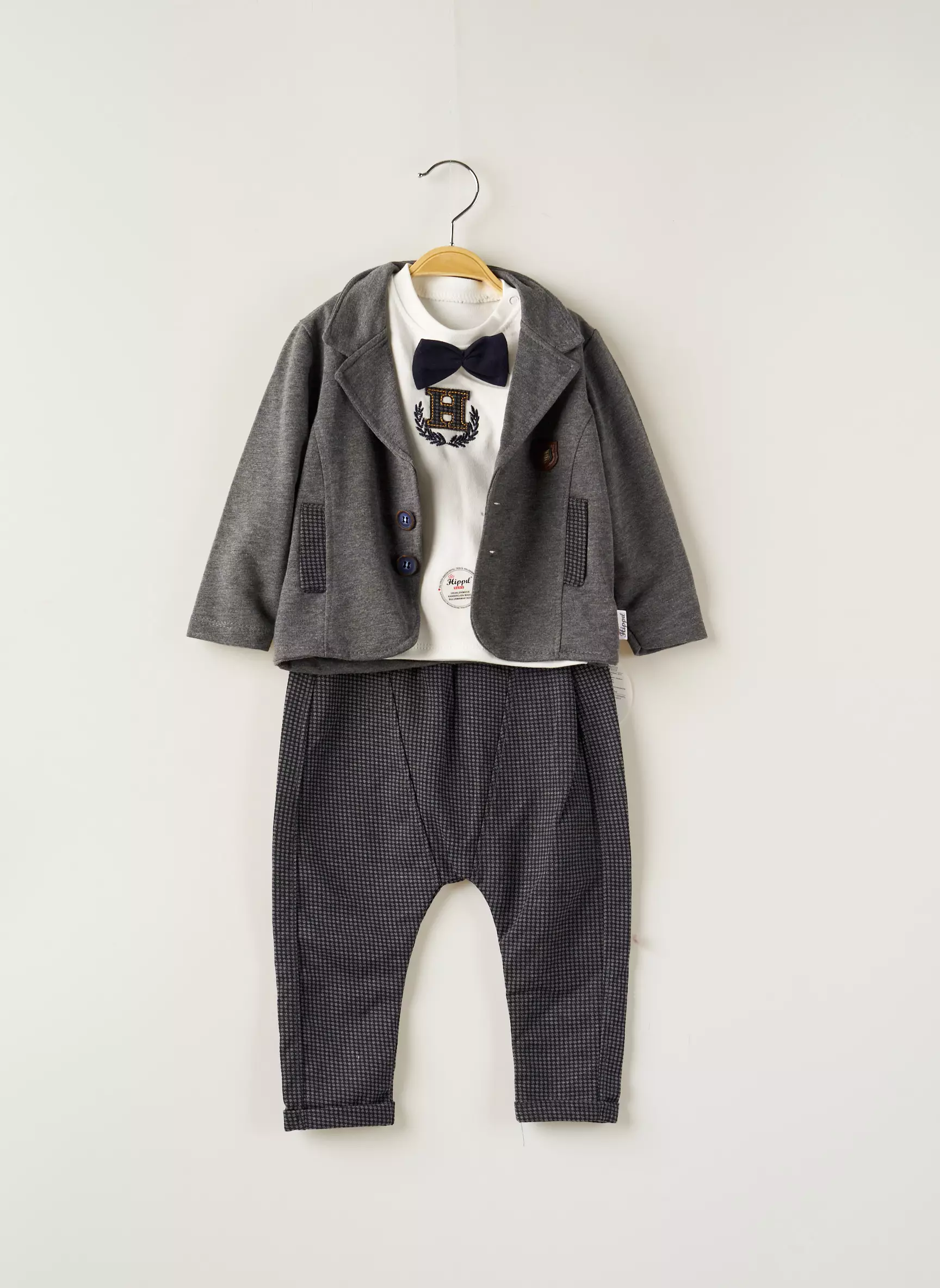 Hippil Ensembles Pantalon Garcon couleur noir