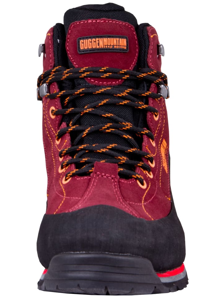 GUGGEN MOUNTAIN Wanderstiefel Gummikappe in Rot günstig kaufen