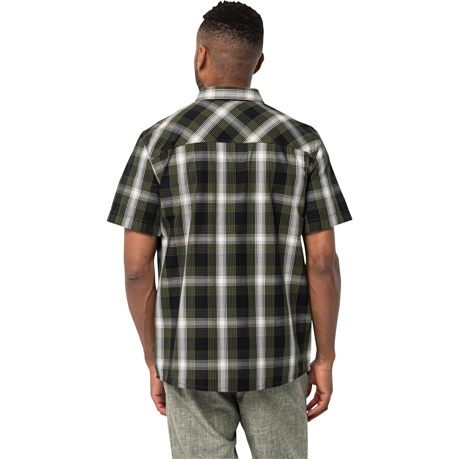 Jack Wolfskin Herren Hemd Hot Chilli (Greenwood Checks)
