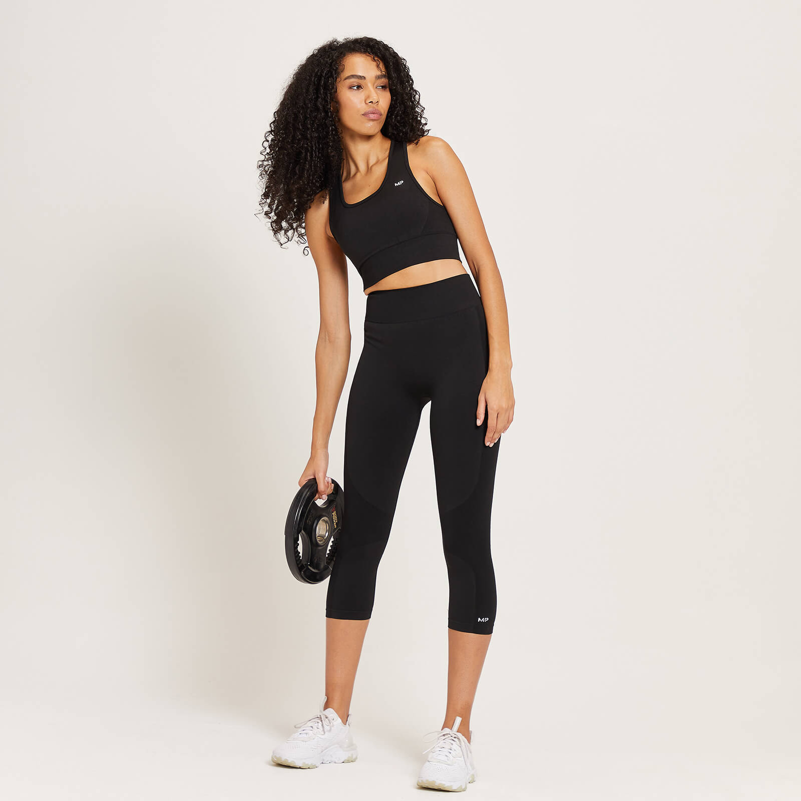 Legging ¾ taille haute MP Curve pour femmes – Noir