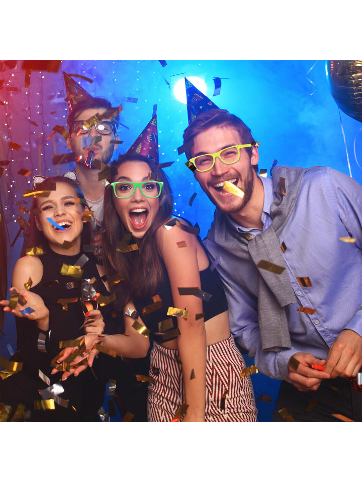 relaxdays 48x Partybrille in Bunt günstig kaufen onesize