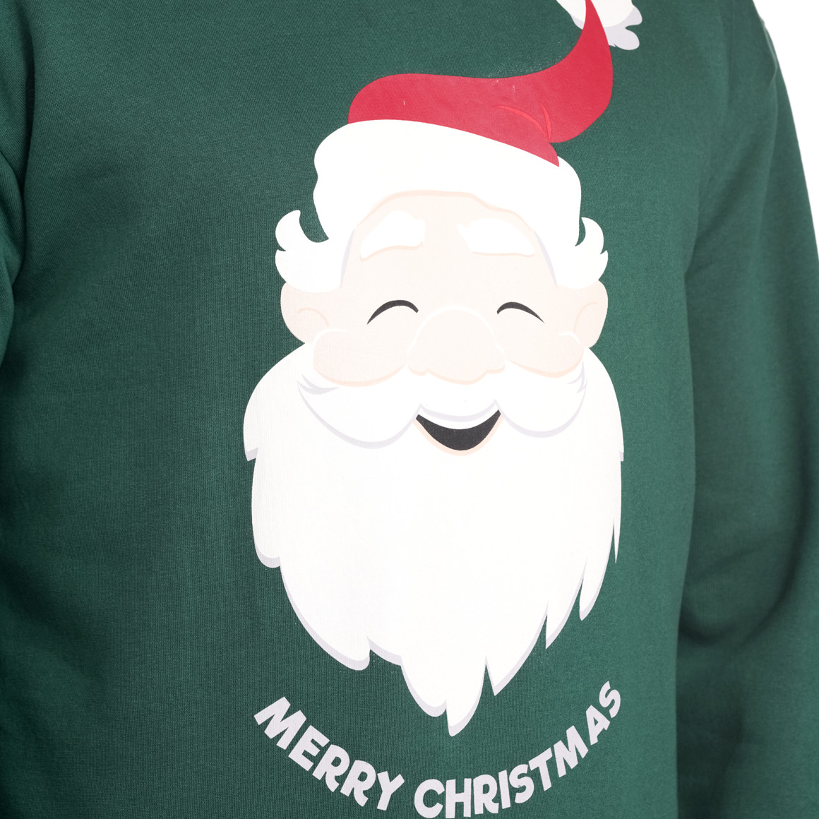 Herren Weihnachtssweatshirt dunkelgrün