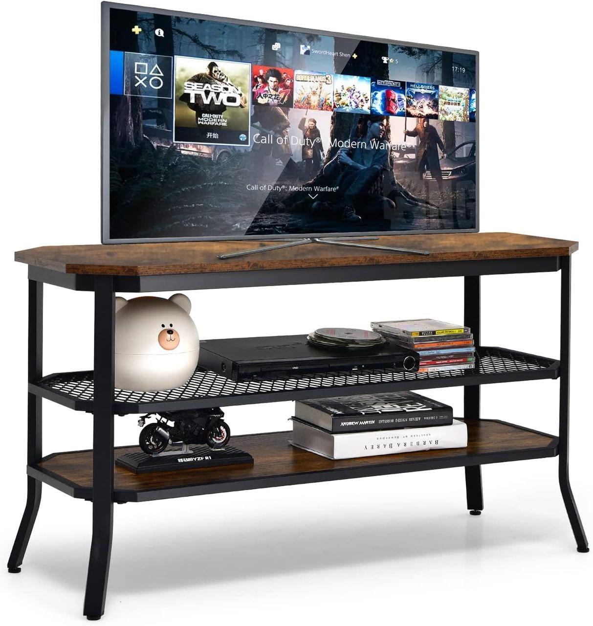 Costway COSTWAY Fernsehtisch für Fernseher bis 46 Zoll