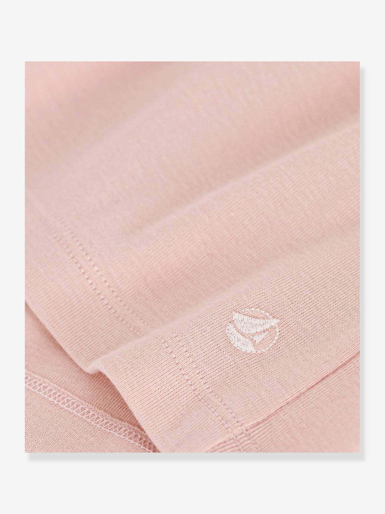 Petit Bateau Geripptes Mädchen Sommerkleid PETIT BATEAU - hellrosa