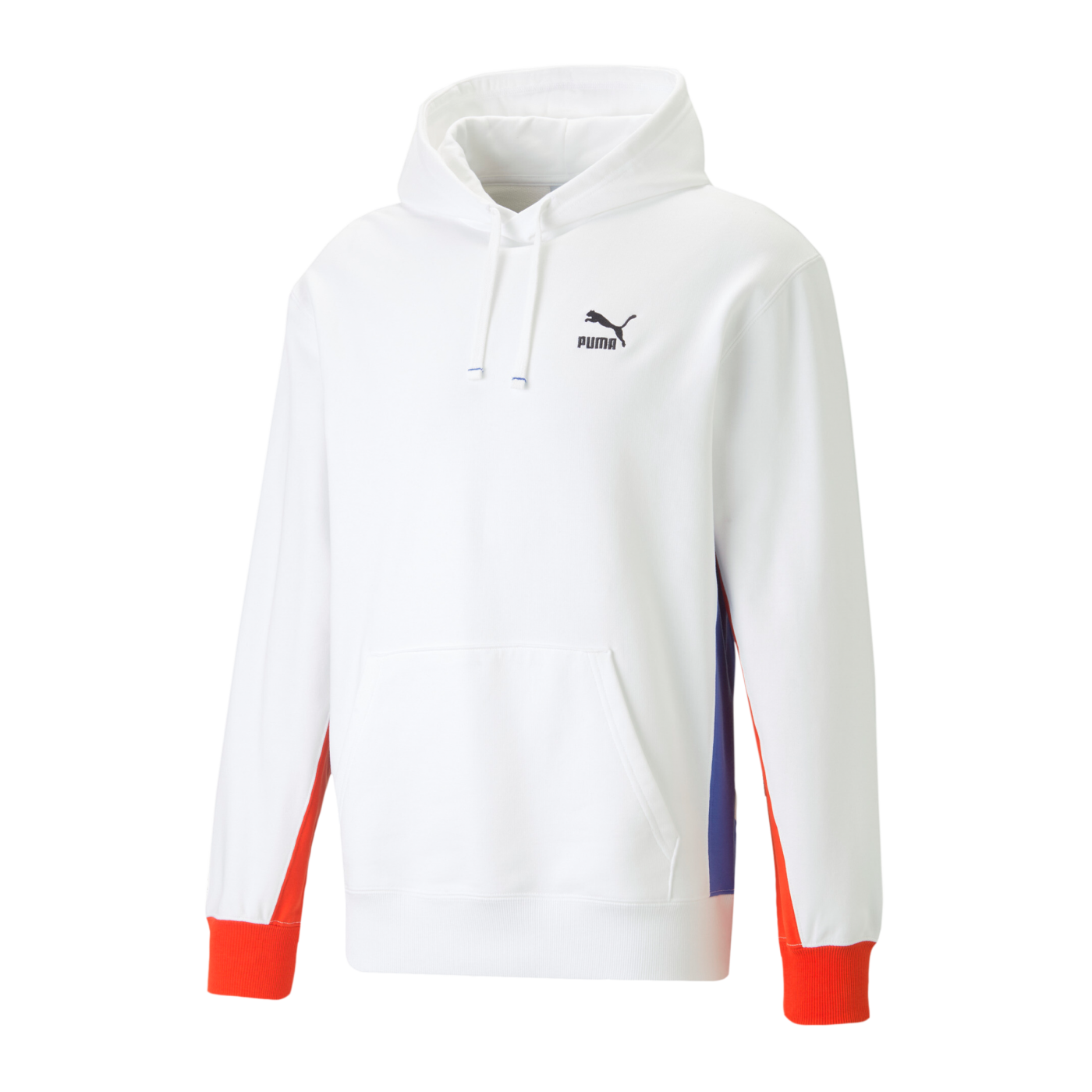 PUMA Classics Block Hoody Weiss Blau F57