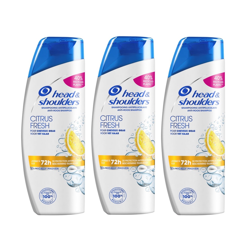 head & shoulders Head & Shoulders Citrus Fresh Shampoing, 3x285ml Shampoing