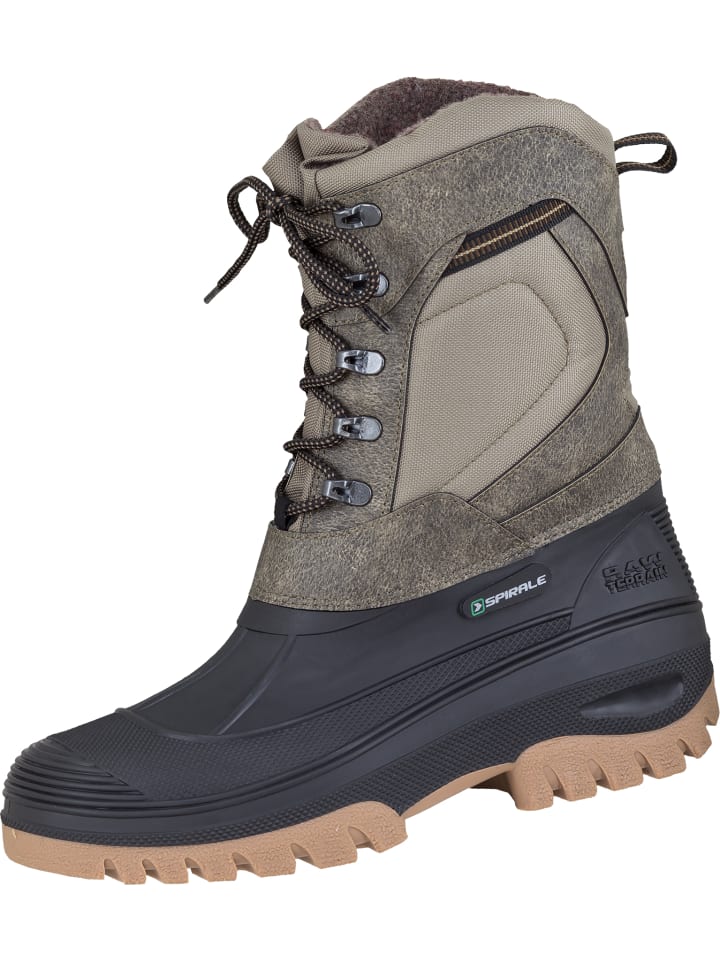 Spirale Winterstiefel Caribou in schwarz/beige günstig kaufen