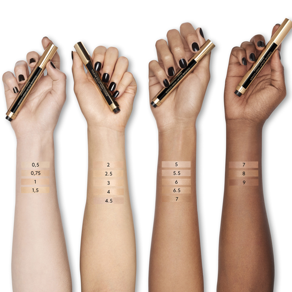 Yves Saint Laurent Touche Éclat High Cover Stylo correcteur anti-cernes lumineux et haute couvrance.