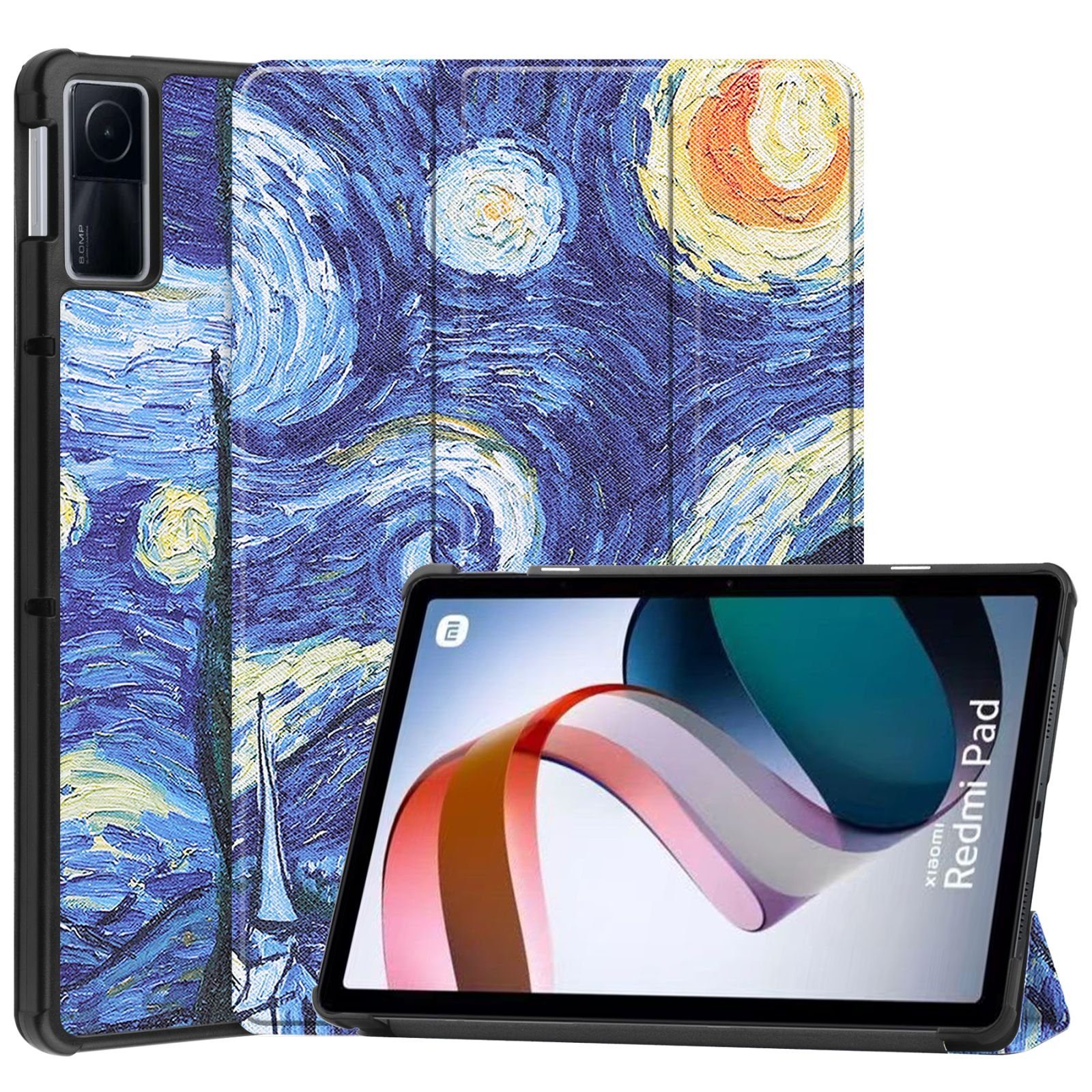 Lobwerk Tablet-Hülle Schutzhülle für Xiaomi Redmi Pad 2022 I83 10.61 Zoll, Wake & Sleep Funktion, Sturzdämpfung, Aufstellfunktion