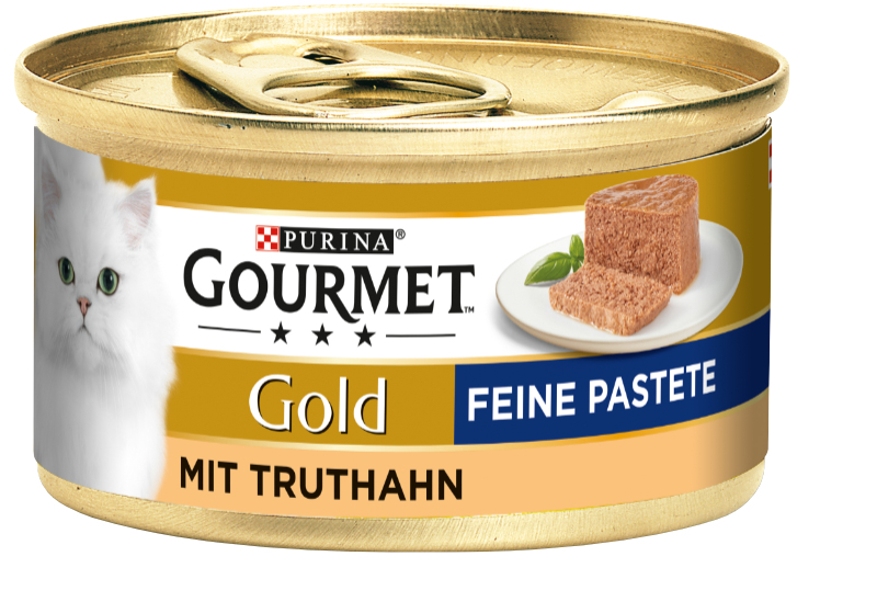 GOURMET Nassfutter GOURMET Gold Feine Pastete 12x85g Truthahn