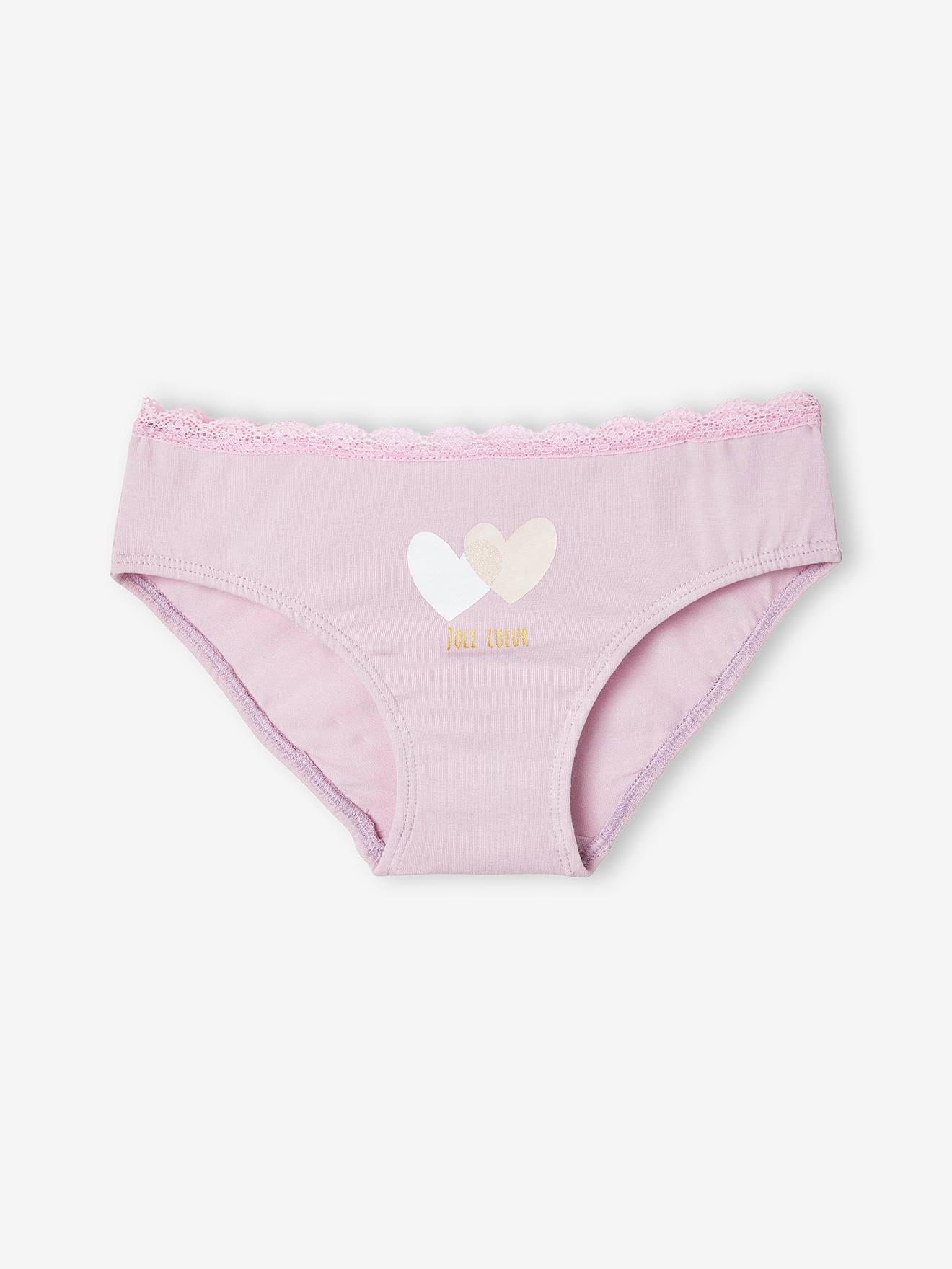 Vertbaudet 5er-Pack Mädchen Slips - violett