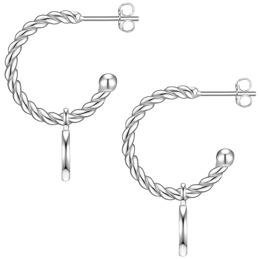Glanzstücke München Créoles en argent Argent sterling en Argent Boucles d'oreilles