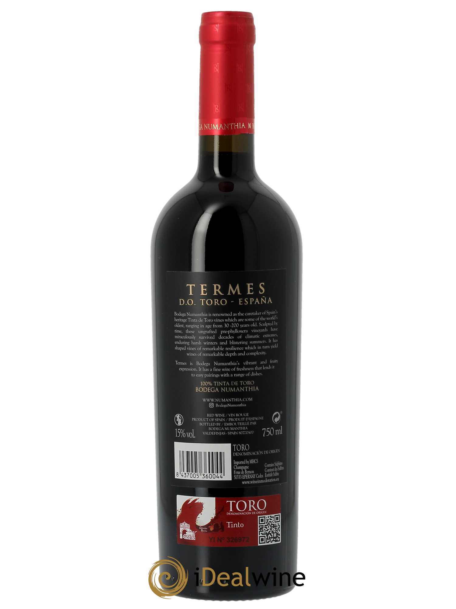 Toro Bodega Numanthia (anciennement Numanthia-Termes) Termes  2020 - Lot de 1 Bouteille