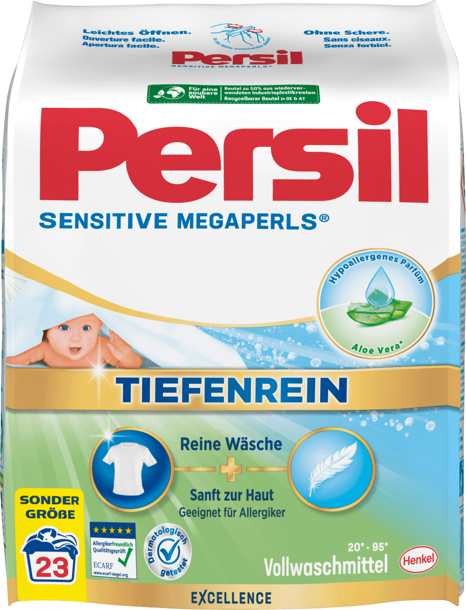 Vollwaschmittel Sensitive Megaperls, 23 Wl