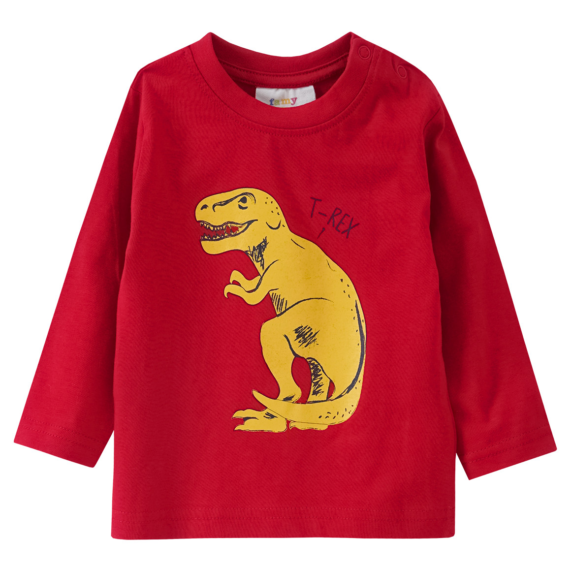 Baby Langarmshirt mit Dino-Print