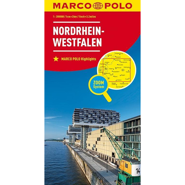 MARCO POLO Karte Deutschland Blatt 5 Nordrhein-Westfalen 1:200 000 - Straßenkarte
