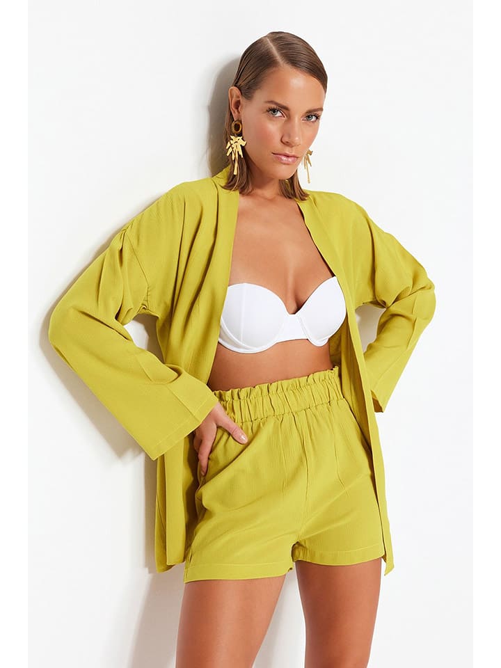 trendyol 2tlg. Outfit in Limette günstig kaufen