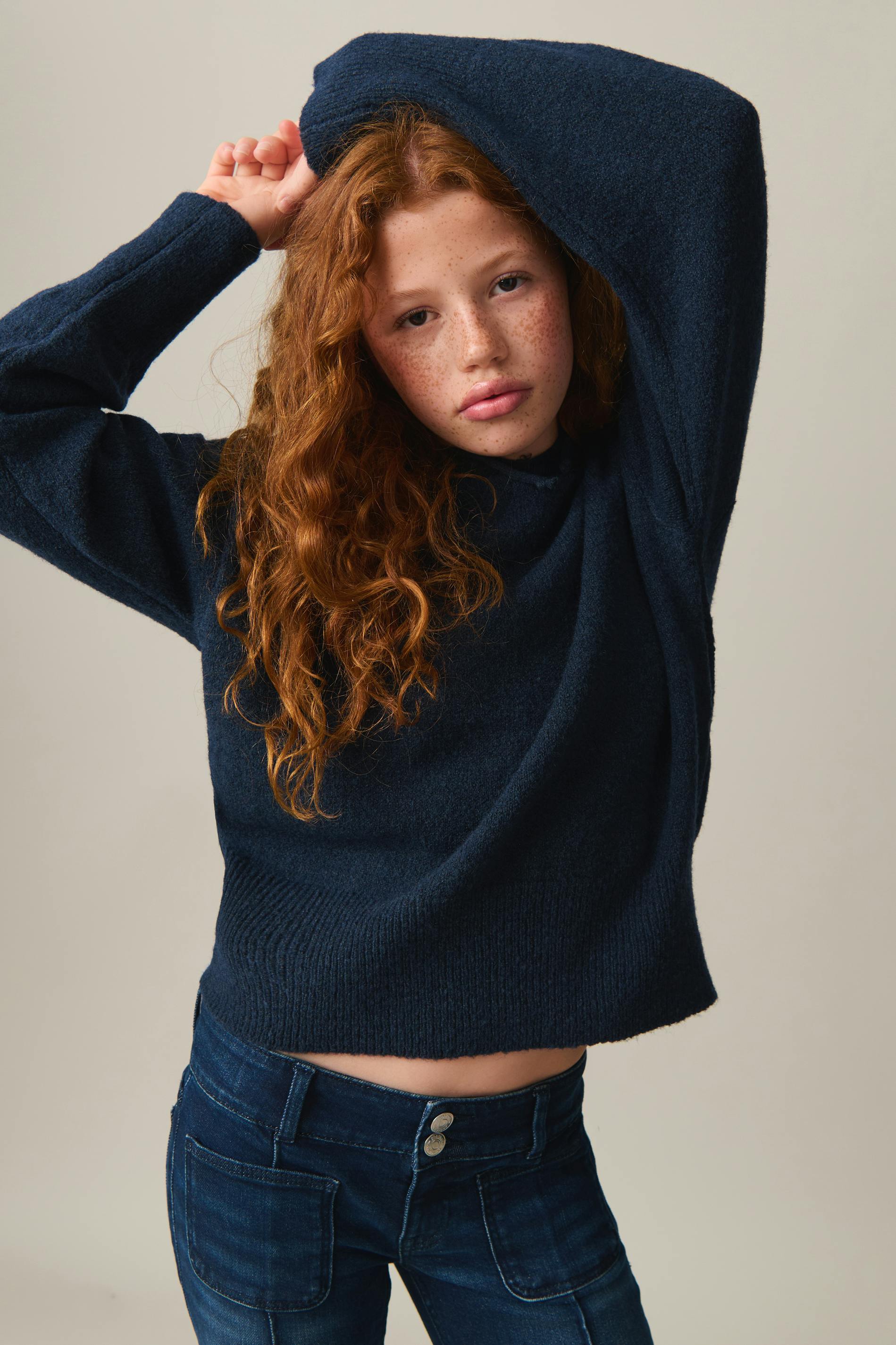 Y soft knitted hoodie