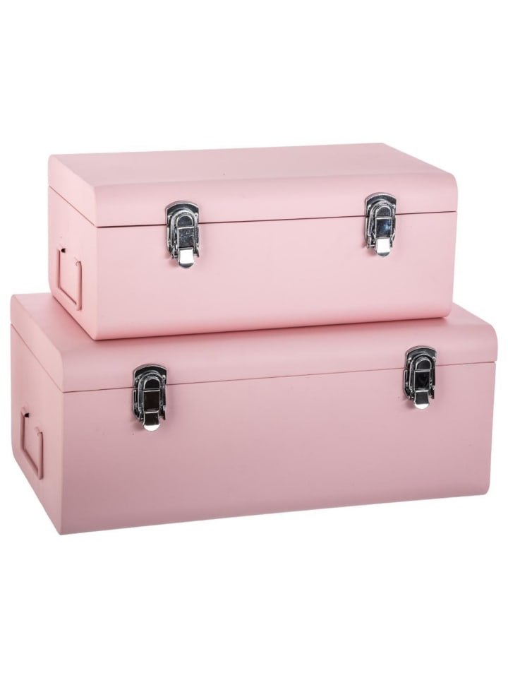Atmosphera Créateur d'intérieur Aufbewahrungsboxen-Set in rosa günstig kaufen onesize