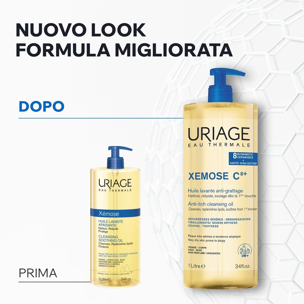 Aceite limpiador calmante XÉMOSE C8+ - Aceite de ducha