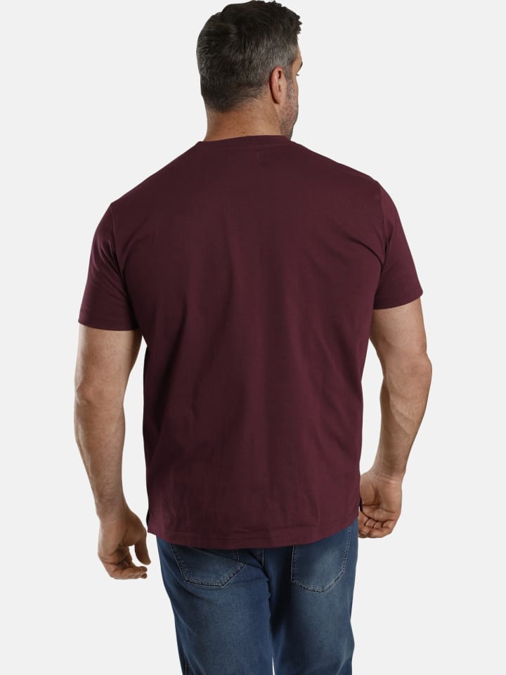 Charles Colby T-Shirt EARL ALBAN in dunkelrot günstig kaufen