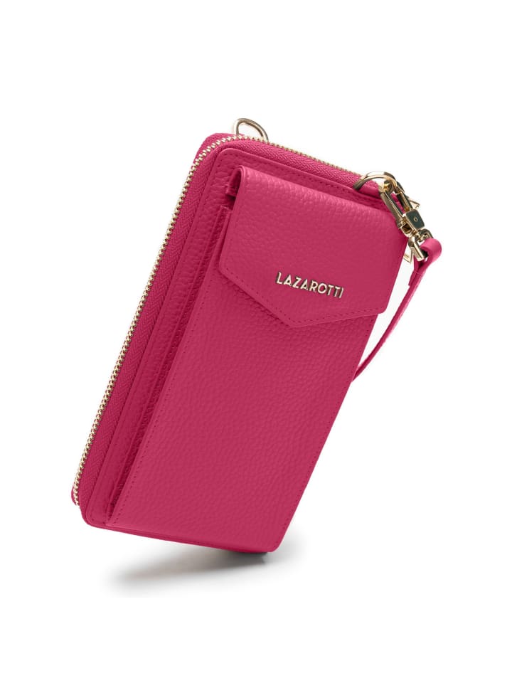Lazarotti Bologna Leather Handytasche Leder 11 cm in hot pink günstig kaufen onesize
