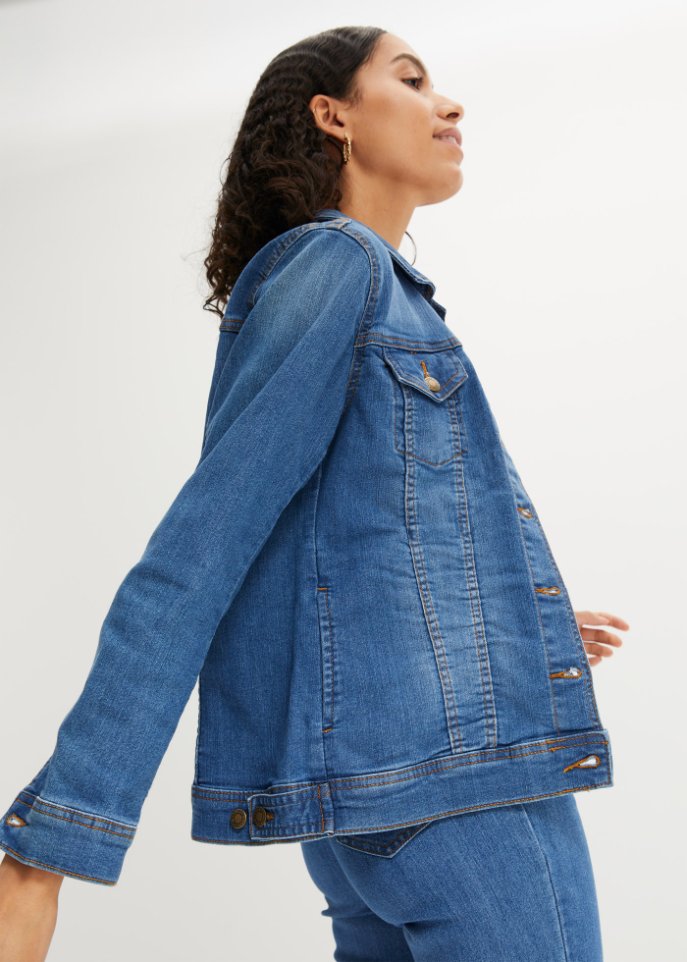Stretch-Jeansjacke, Basic
