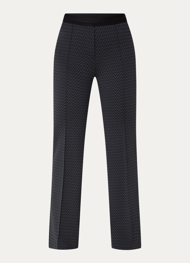 Gardeur Zaria high waist flared fit leggings with print