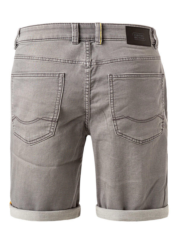 camel active, Jeansshorts, Slim Fit, Baumwoll-Stretch, steingrau