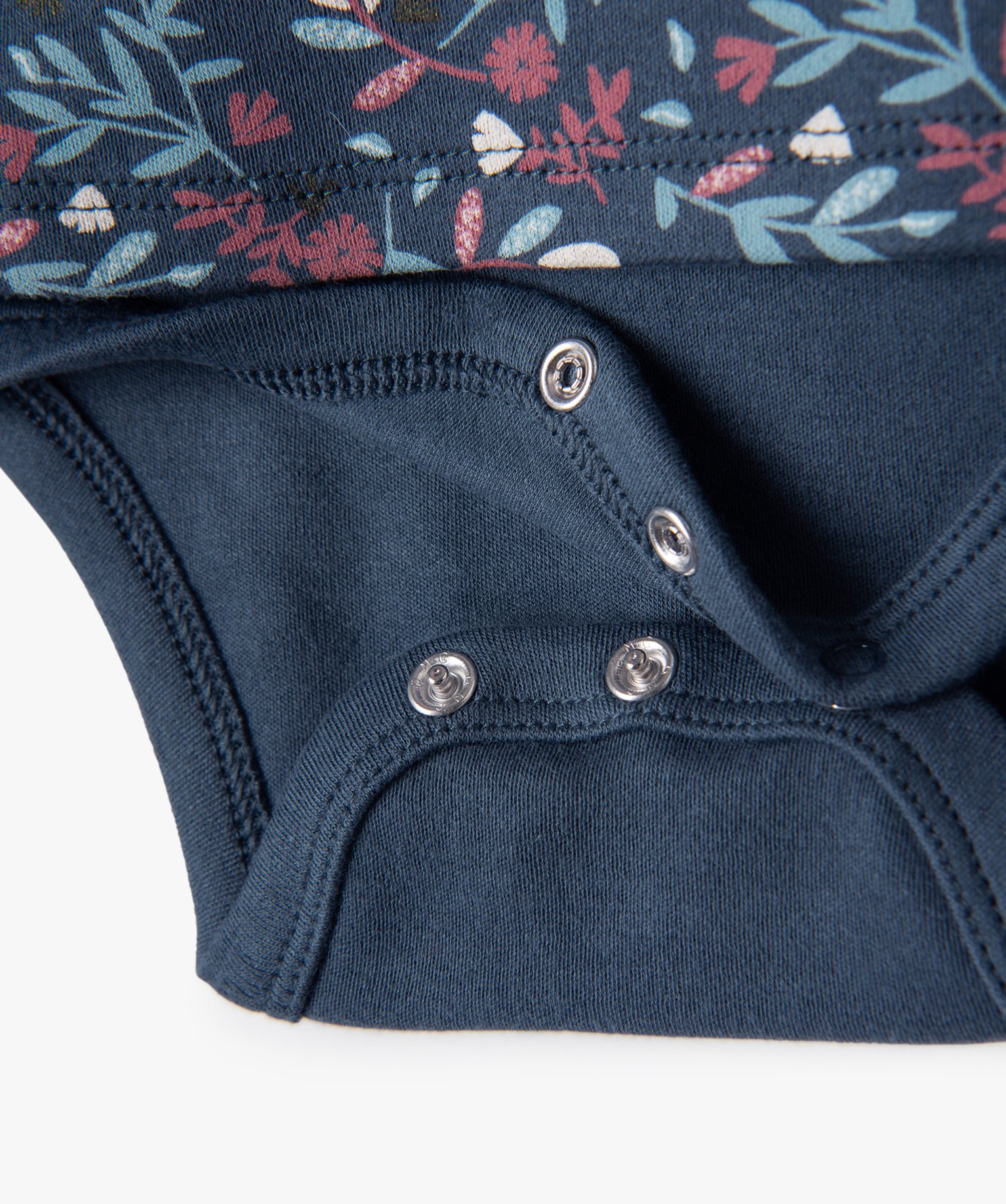 Body bébé fille à manches longues 2 en 1 marine | GEMO