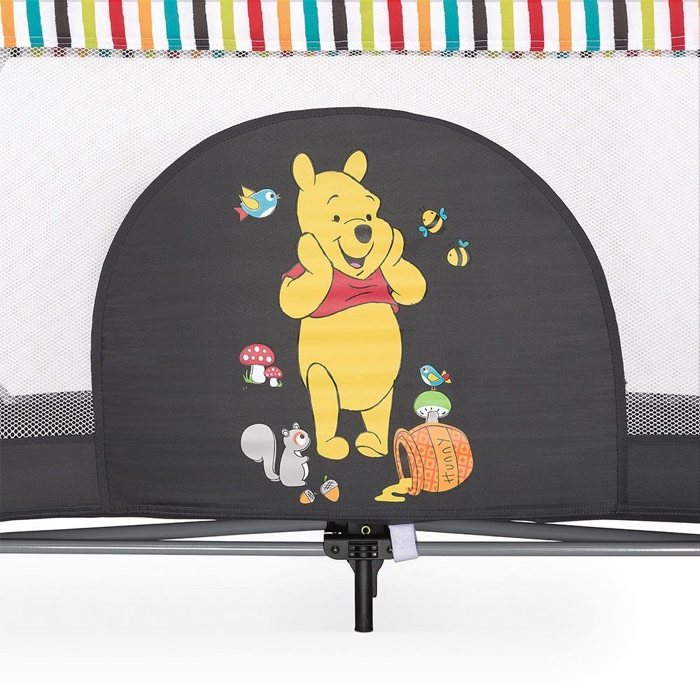 Hauck Baby-Reisebett Dream'n Play - Pooh Geo, Reisebett für Babys und Kinder 120x60 kompakt faltbar mit Tasche