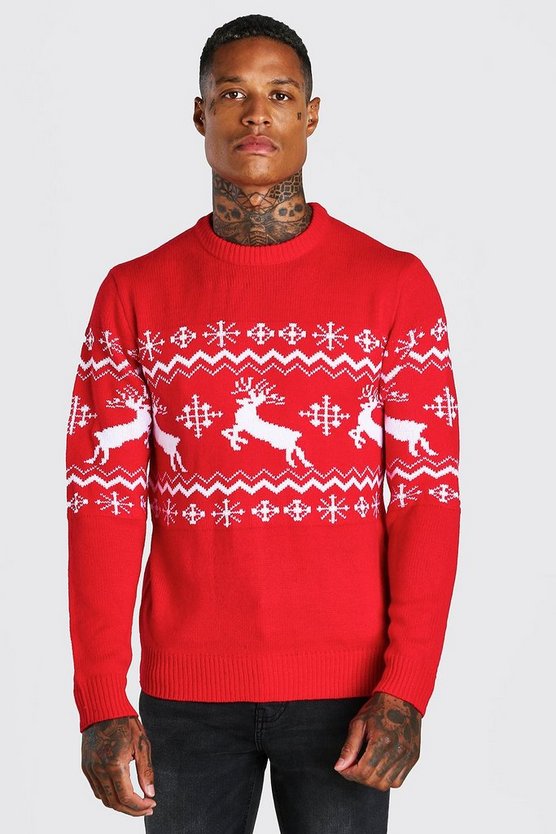 Rentier Weihnachtspullover