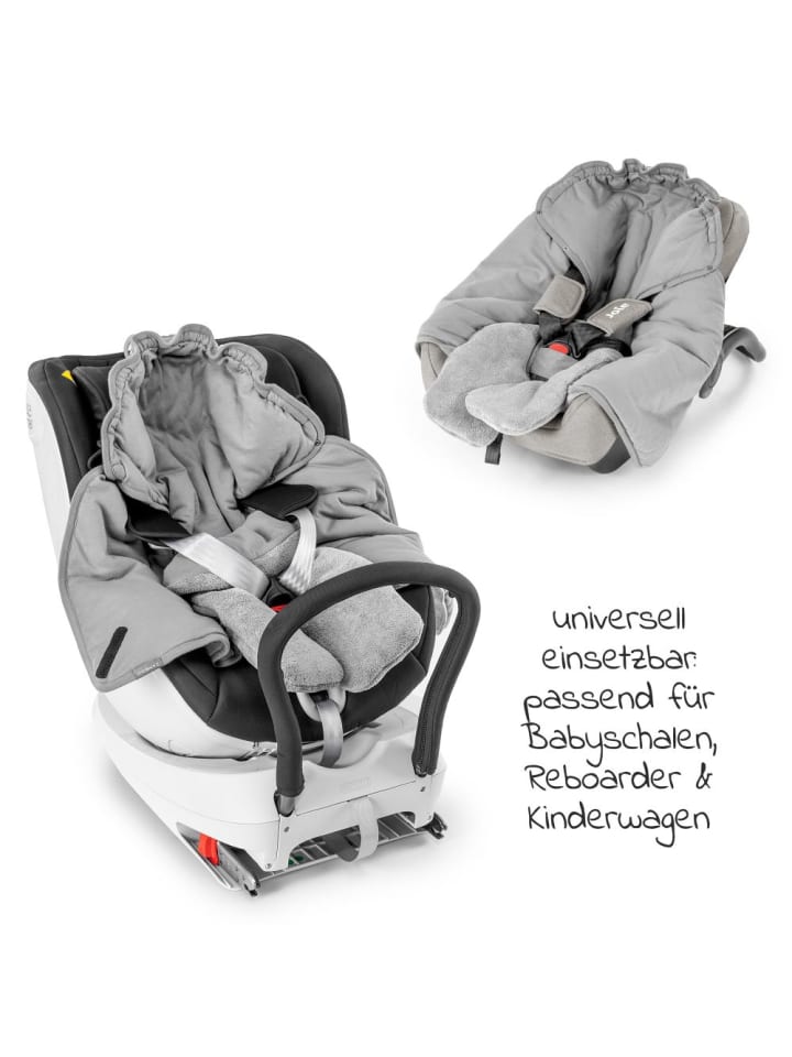 Zamboo Einschlagdecke für Babyschale - leicht gefüttert in grau günstig kaufen onesize