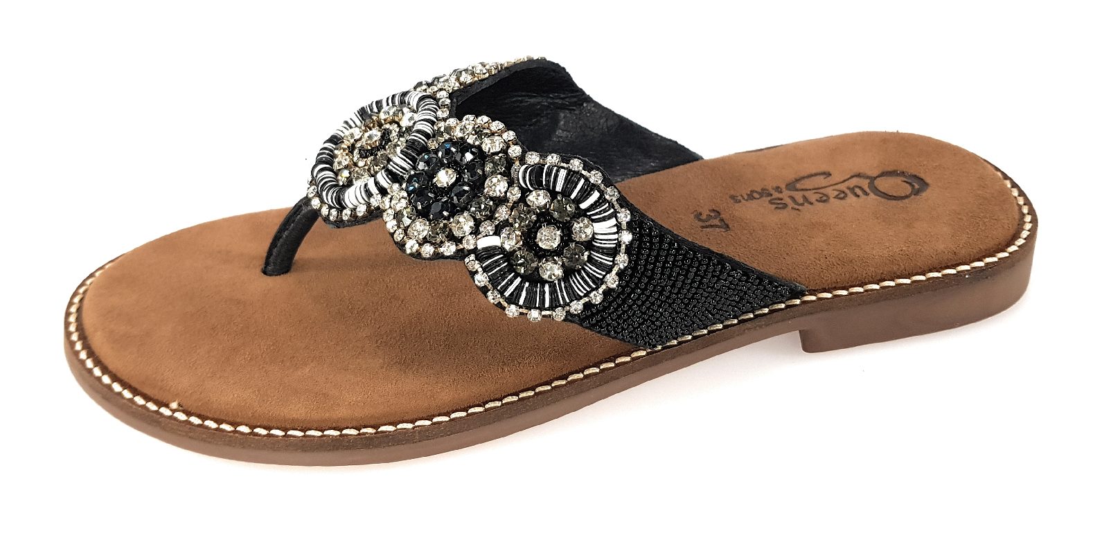 Queens IF-7209 Schwarz Black Multi