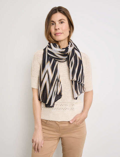 Schal mit Ikat Print