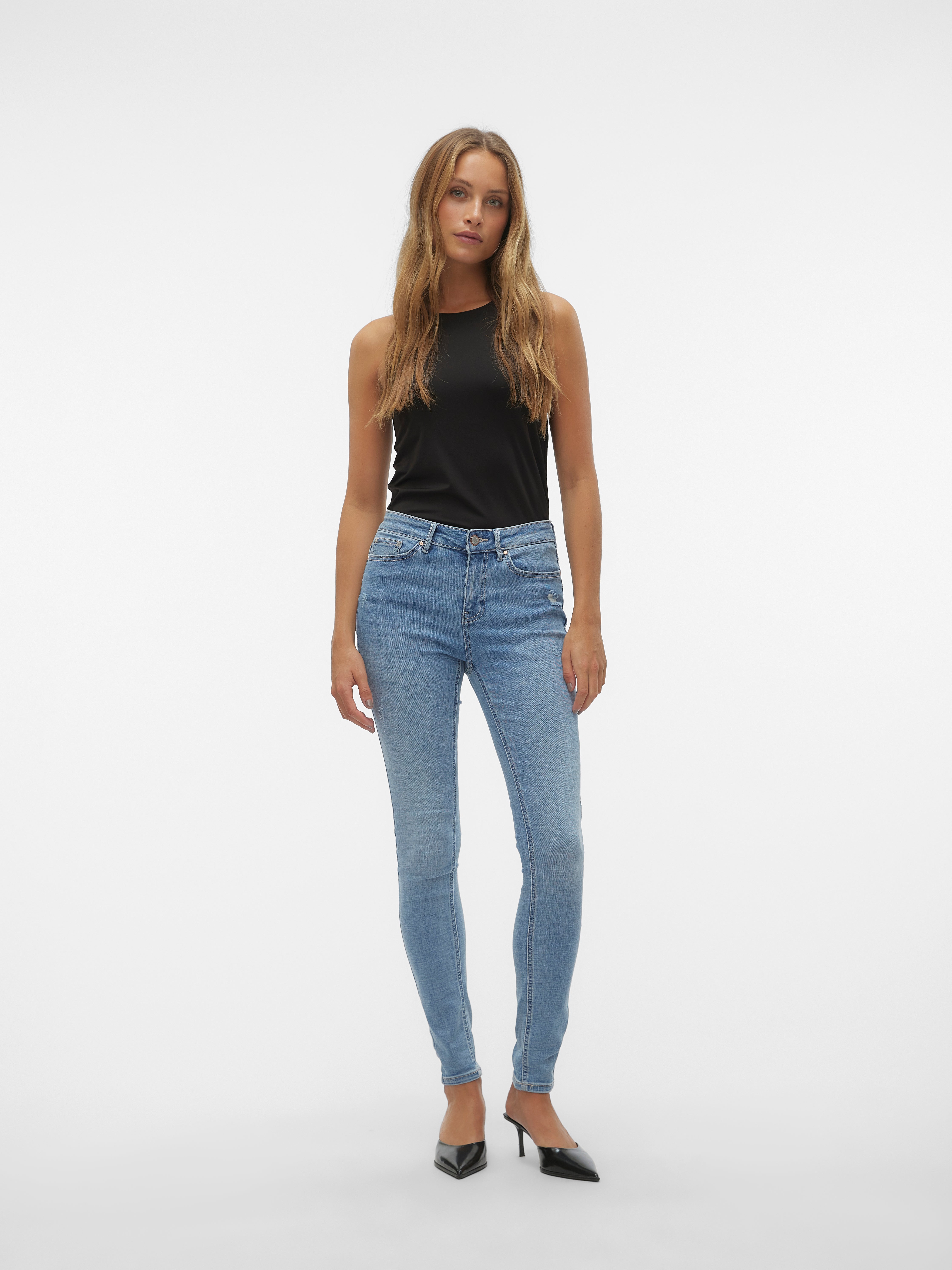 VMFLASH Mid Rise Skinny Fit Jeans