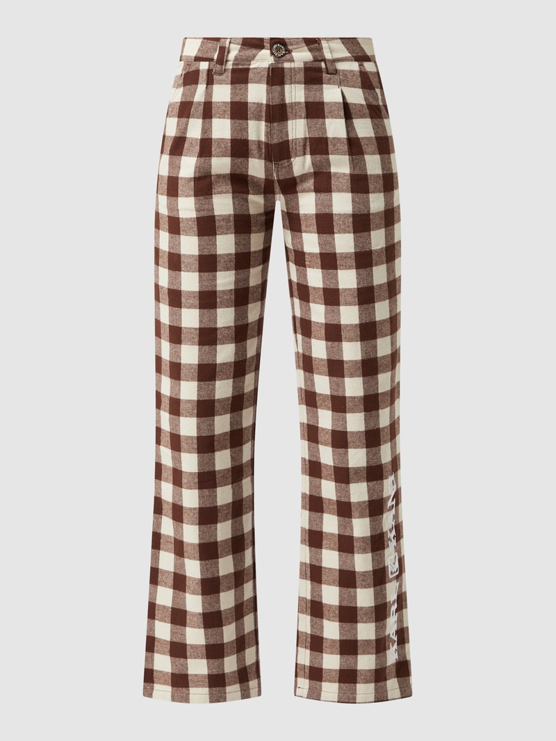 Stoffhose aus Flanell  in sand
