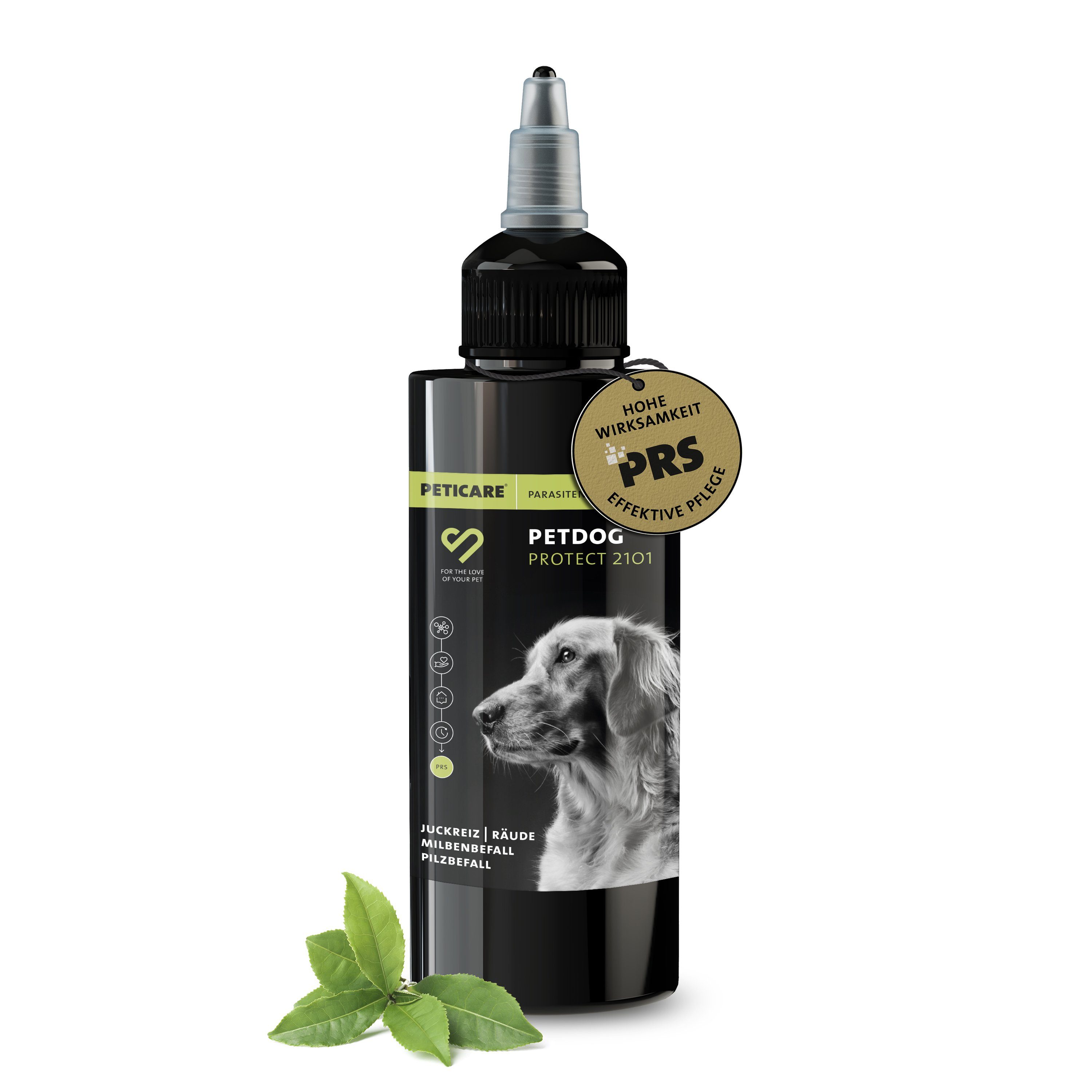 Peticare Insektenspray petDog Protect 2101 - Parasiten, Juckreiz Lotion für Hunde, 50 ml