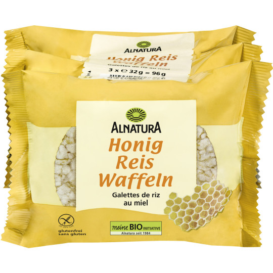 Alnatura Bio Honig Reis Waffeln 3ST 96G