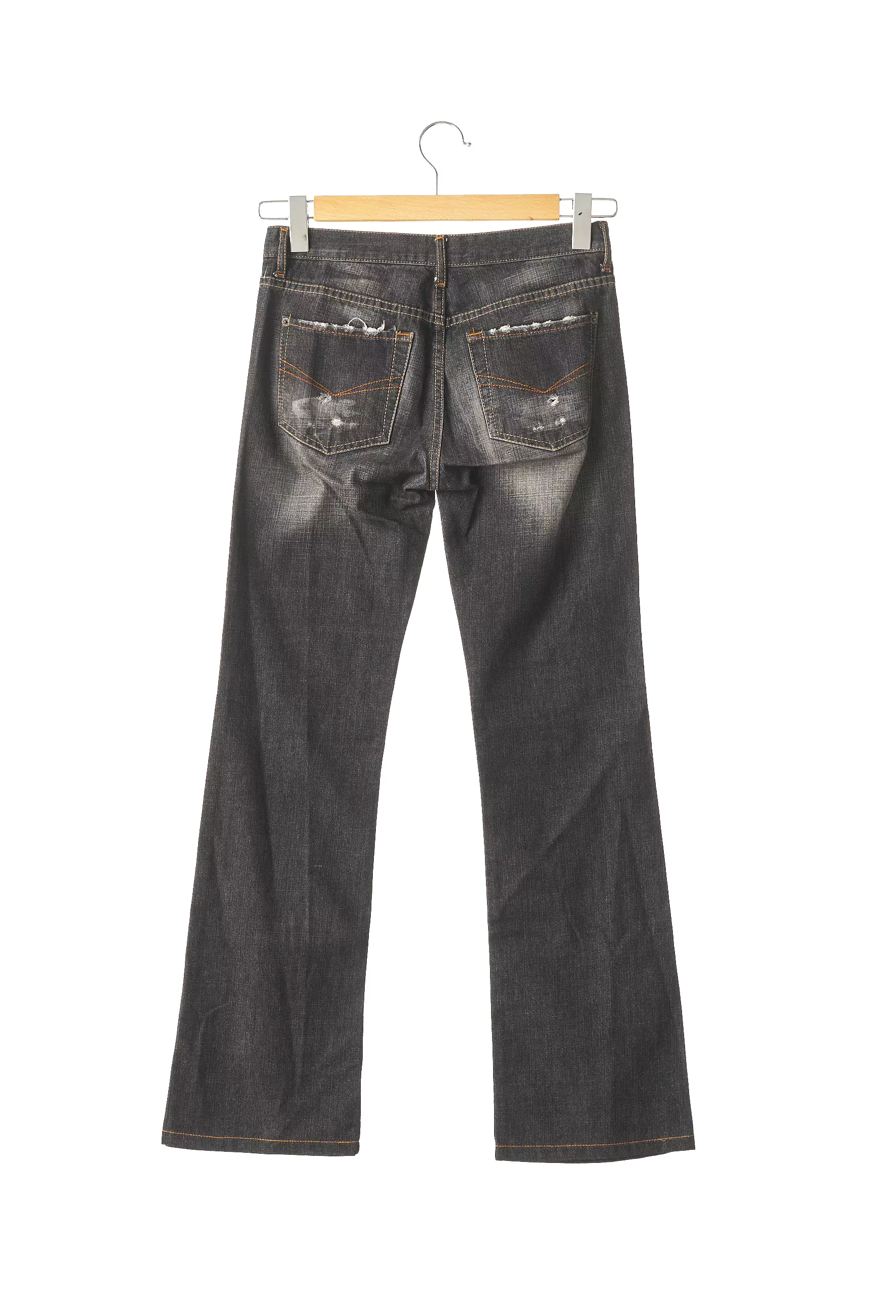 Used Jeans Jeans Coupe Droite Femme couleur noir