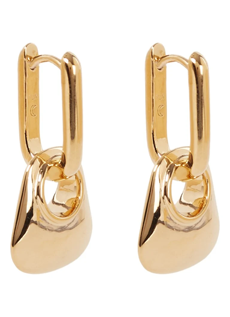 Orecchini Missoma Hera Mini Charm placcati in oro
