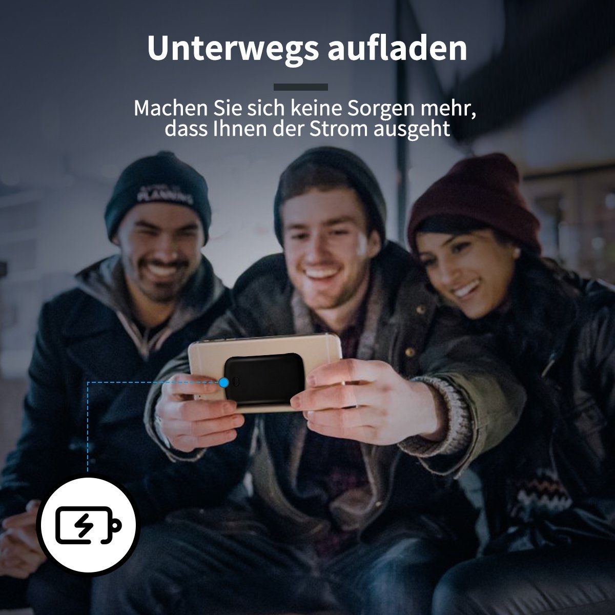 7Magic QC 15W PD 20W Powerbank 10000 mAh, magnetisches Ladegerät für iPhone 14/13/12/11/Pro/Max/XS/XR/X/8/Plus