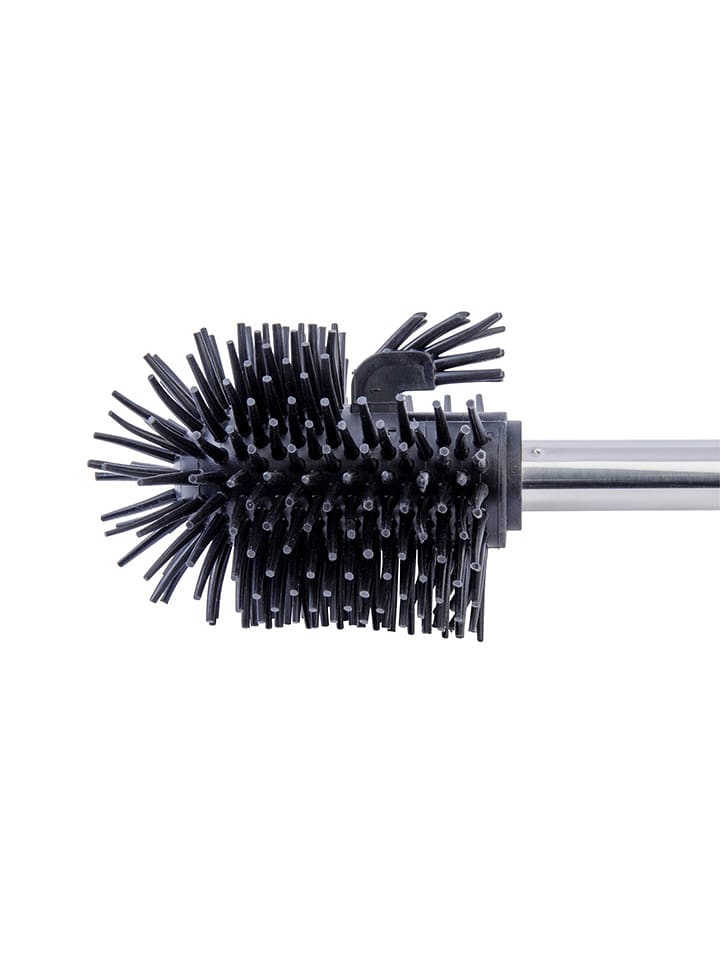 Wenko Silikon-WC-Bürste in Silber/ Schwarz in Schwarz - (H)35 cm günstig kaufen onesize