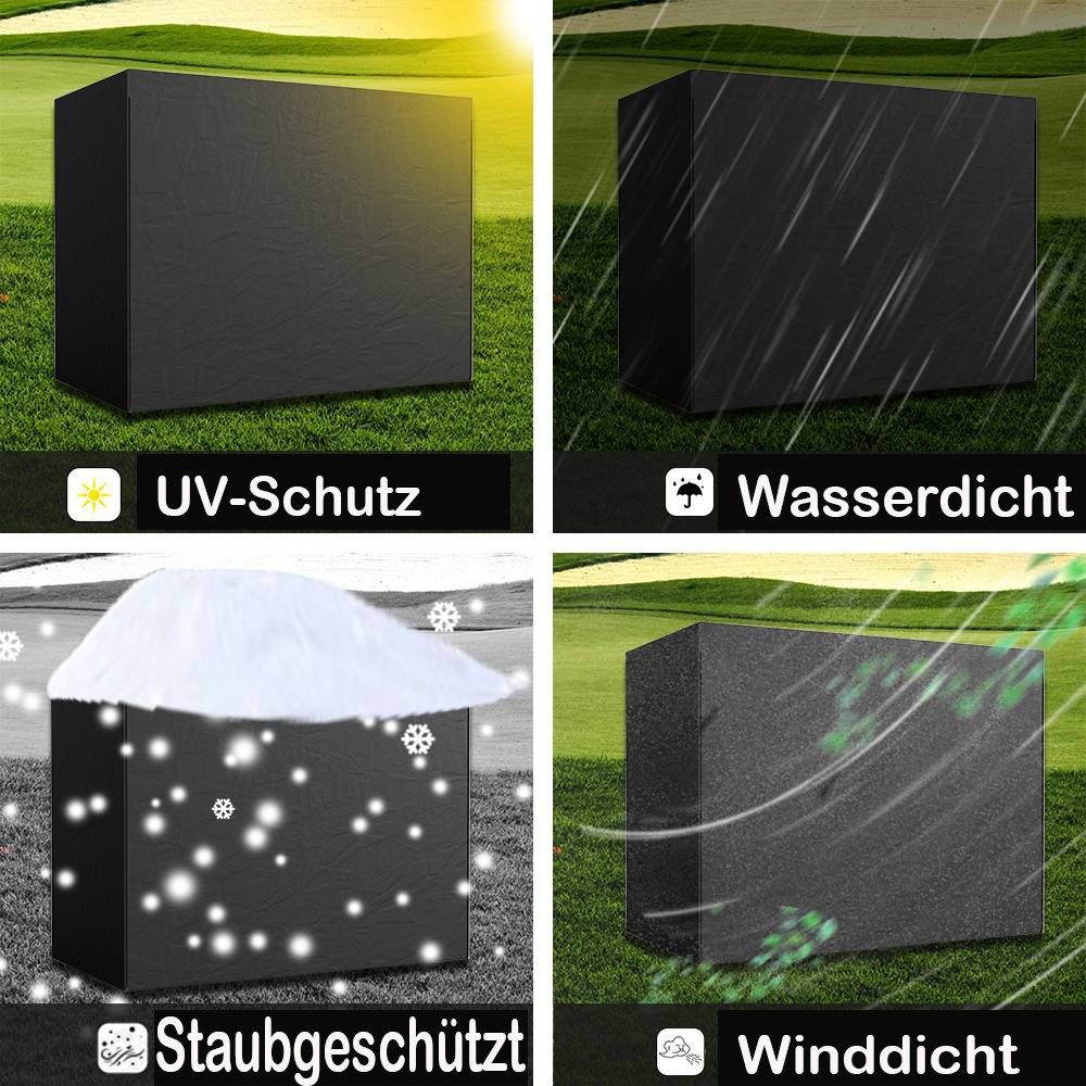 BTTO Gartenmöbel-Schutzhülle Gartenmöbel-Schutzhülle Hollywoodschaukel 3-Sitzer,1-St UV-beständig (Hollywoodschaukel-Abdeckung Wasserdicht Sonnenschutz), 220x125x170cm (LxBxH) Garten Schaukel Schutzhülle