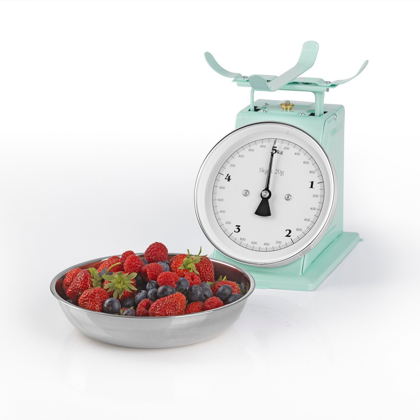 GOURMETmaxx Küchenwaage, Retro in Mint