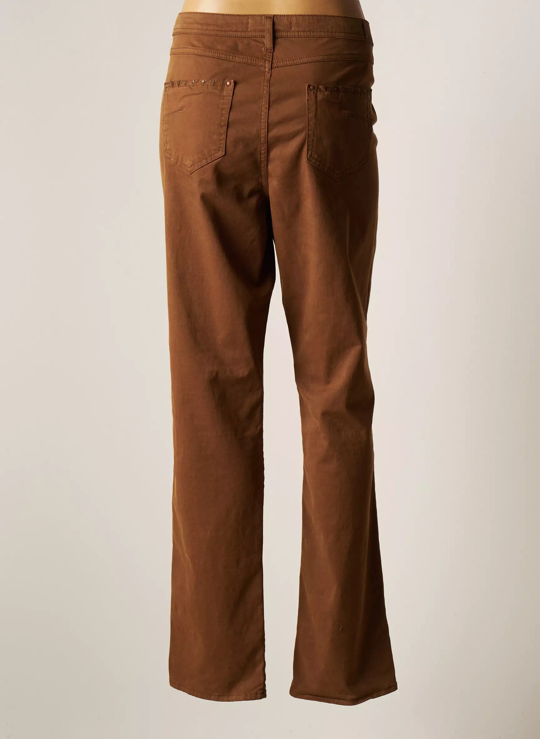 Kanope Pantalons Slim Femme couleur marron