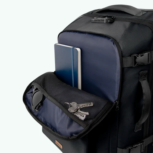 Berlin small black 2-wheel soft suitcase